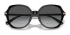 Coach CL925 HC8377U Sunglasses | Size 55 / Honey Tortoise Black Gradient / Grey Gradient (3N 14.8%) №577613