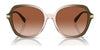 Coach CL925 HC8377U Sunglasses | Size 55 / Honey Tortoise Black Gradient / Grey Gradient (3N 14.8%) №577613