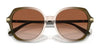 Coach CL925 HC8377U Sunglasses | Size 55 / Honey Tortoise Black Gradient / Grey Gradient (3N 14.8%) №577613