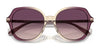 Coach CL925 HC8377U Sunglasses | Size 55 / Honey Tortoise Black Gradient / Grey Gradient (3N 14.8%) №577613