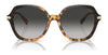 Coach CL925 HC8377U Sunglasses | Size 55 / Honey Tortoise Black Gradient / Grey Gradient (3N 14.8%) №577613