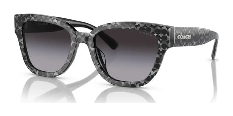 Coach CL921 HC8379F Sunglasses Grey Pearl Signature C / Grey Gradient