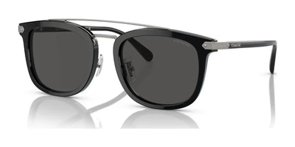 Coach CL913 HC8382 Sunglasses Black / Grey Solid