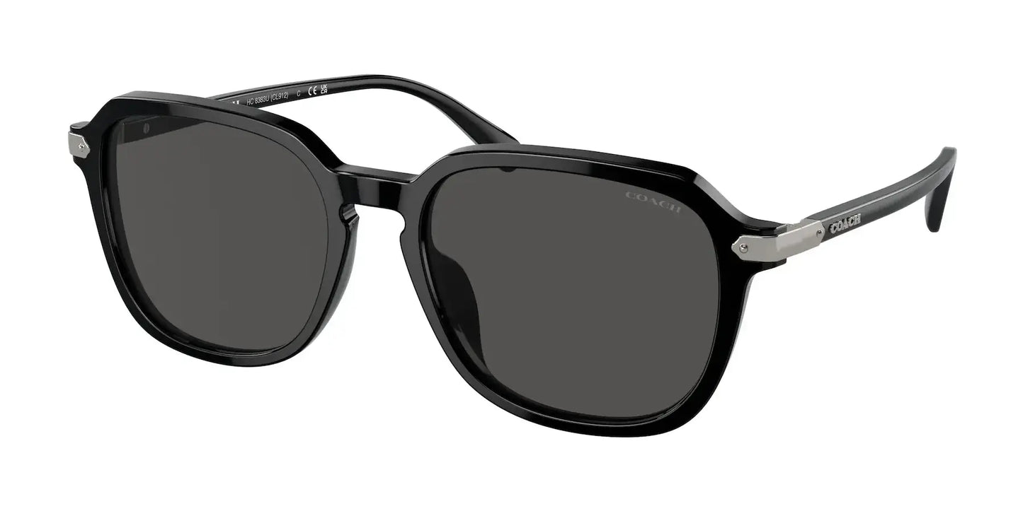 Coach CL912 HC8383U Sunglasses Black / Grey Solid