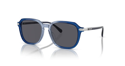 Coach CL912 HC8383U Sunglasses Transparent Blue Gradient / Blue Solid