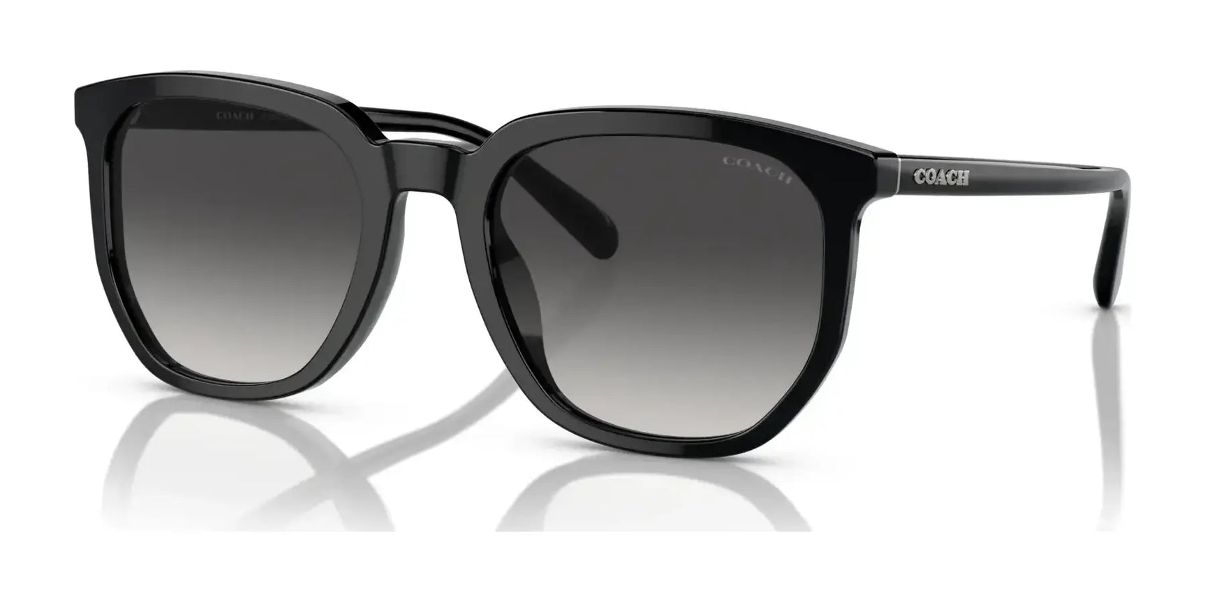 Coach CL911 HC8384U Sunglasses Black / Grey Gradient