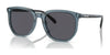 Coach CL911 HC8384U Sunglasses | Size 55 / Transparent Blue / Blue Solid (3N 16.6%) №579487