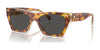 Coach CL917 HC8389U Sunglasses | Size 52 / Dark Tortoise/Canary / Grey Solid (3N 10%) №575687