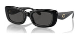 Coach CR610 HC8390U Sunglasses Black / Grey Solid