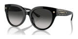 Coach CR612 HC8393U Sunglasses Black / Grey Gradient