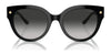 Coach CR612 HC8393U Sunglasses | Size 53 / Black / Grey Gradient (3N 13.2%) №50023C