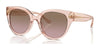 Coach CR612 HC8393U Sunglasses | Size 53 / Transparent Dusty Rose / Brown Pink Gradient (2N 27%) №566814