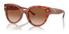 Coach CR612 HC8393U Sunglasses | Size 53 / Caramel Tortoise / Brown Gradient (2N 26.5%) №577413