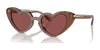 Coach CR613 HC8394U Sunglasses | Size 51 / Transparent Brown №581175 / Wine (3N 12.7%)