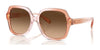 Coach CR962 HC8395F Sunglasses | Size 56 / Saddle/Dusty Rose Gradient / Brown Gradient (3N 14.2%) №581274