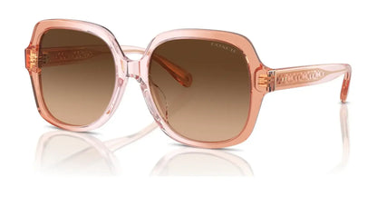 Coach CR962 HC8395F Sunglasses Saddle / Dusty Rose Gradient / Brown Gradient