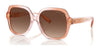Coach CR614 HC8395U Sunglasses | Size 54 / Saddle/Dusty Rose Gradient / Brown Gradient (Polarized) (3P 11.3%) №5812T5