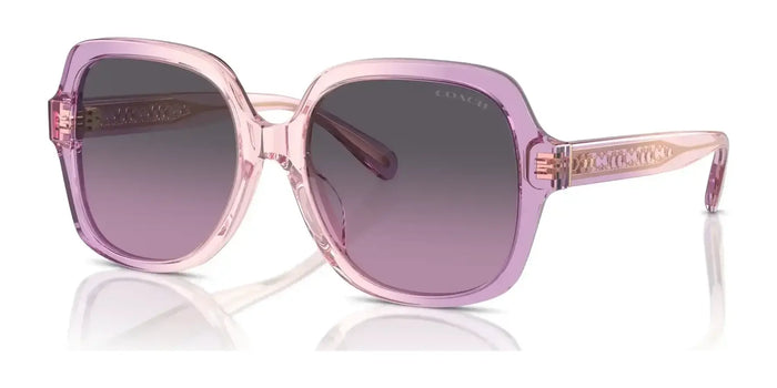 Coach CR614 HC8395U Sunglasses | Size 54 / Cider / Baby Blue / Blue Gradient (2N 25.8%) №581435