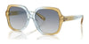 Coach CR614 HC8395U Sunglasses | Size 54 / Cider/Baby Blue / Blue Gradient (2N 25.8%) №581435