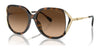 Coach CR620 HC8396U Sunglasses | Size 56 / Dark Tortoise / Brown Gradient (3N 14.2%) №512074