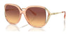 Coach CR620 HC8396U Sunglasses | Size 56 / Transparent Champagne / Maroon Canary (2N 24.9%) №556178
