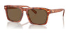 Coach CR628 HC8397U Sunglasses | Size 57 / Caramel Tortoise / Brown Solid (3N 14.5%) №577473
