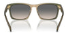 Coach CR628 HC8397U Sunglasses | Size 57 / Pecan Blue Grey Gradient / Blue Grey Solid (3N 13%) №581587