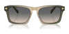 Coach CR628 HC8397U Sunglasses | Size 57 / Pecan Blue Grey Gradient / Blue Grey Solid (3N 13%) №581587