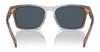 Coach CR628 HC8397U Sunglasses | Size 57 / Pecan Blue Grey Gradient / Blue Grey Solid (3N 13%) №581587