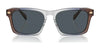 Coach CR628 HC8397U Sunglasses | Size 57 / Pecan Blue Grey Gradient / Blue Grey Solid (3N 13%) №581587