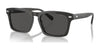 Coach CR628 HC8397U Sunglasses | Size 57 / Transparent Dark Grey / Grey Solid (3N 10%) №581787