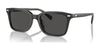 Coach CR630 HC8398U Sunglasses | Size 54 / Transparent Dark Grey / Grey Solid (3N 10%) №581787