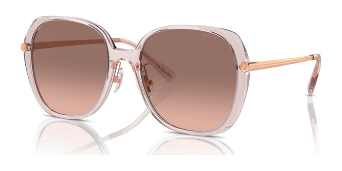 Coach CR636 HC8403D Sunglasses | Size 59 / Transparent Rose / Brown Pink Gradient (2N 32.7%) №570513