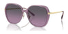 Coach CR636 HC8403D Sunglasses | Size 59 / Transparent Purple / Grey Purple Gradient (2N 22%) №582590
