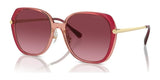 Coach CR636 HC8403D Sunglasses Burgundy / Pink Gradient / Burgundy Gradient