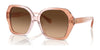 Coach CR615 HC8404U Sunglasses | Size 56 / Saddle/Dusty Rose Gradient / Brown Gradient (3N 14.2%) №581274
