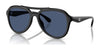 Coach CW183 HC8406U Sunglasses | Size 55 / Black / Blue Solid (3N 15.3%) №500287