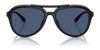 Coach CW183 HC8406U Sunglasses | Size 55 / Black / Blue Solid (3N 15.3%) №500287