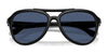 Coach CW183 HC8406U Sunglasses | Size 55 / Black / Blue Solid (3N 15.3%) №500287