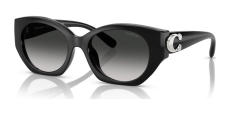 Coach CW194 HC8407U Sunglasses Black / Grey Gradient