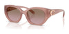 Coach CW194 HC8407U Sunglasses | Size 52 / Milky Buff / Brown Rose Gradient (2N 27%) №583914