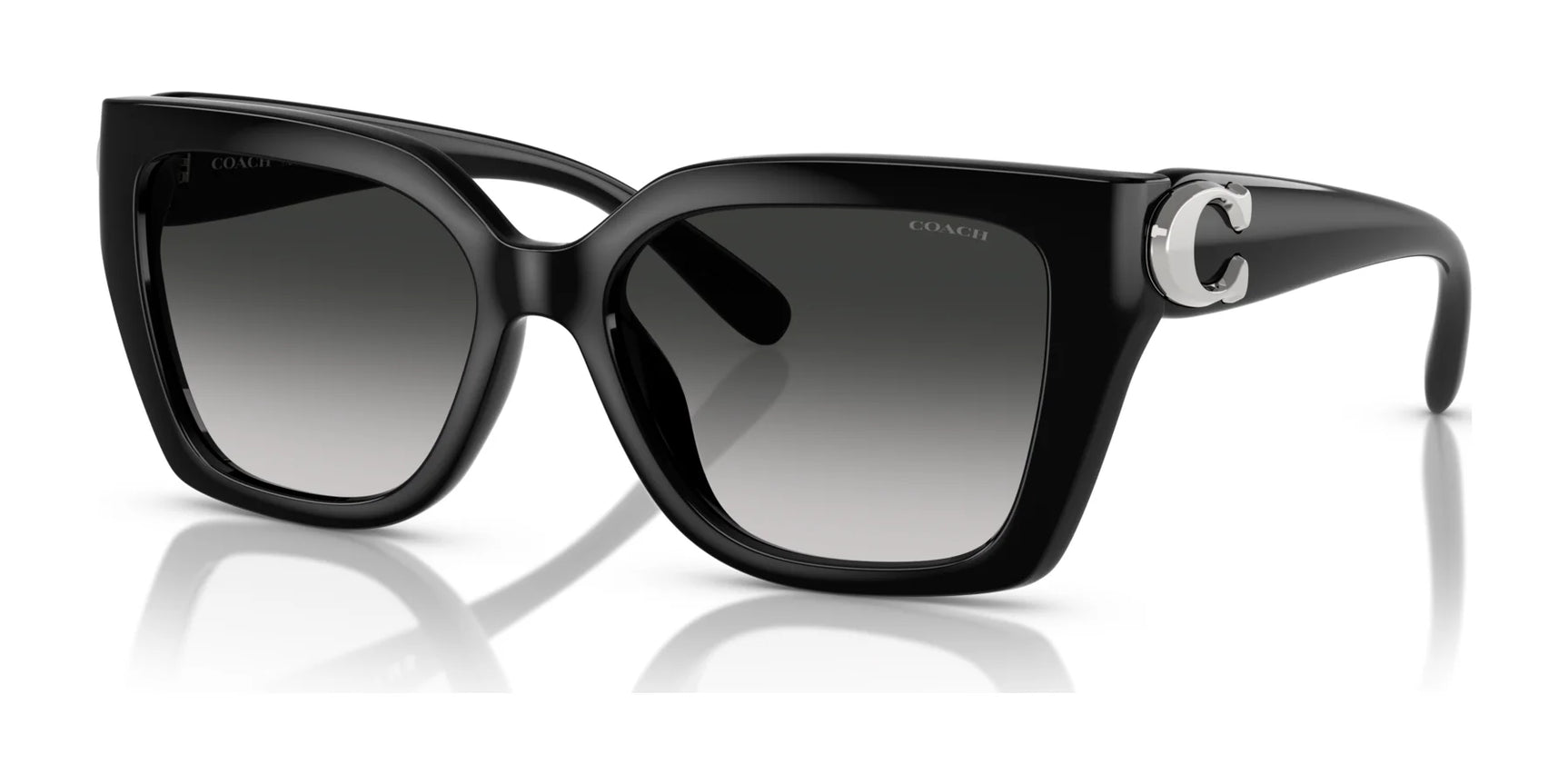 Coach CW202 HC8408F Sunglasses Black / Grey Gradient