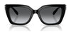 Coach CW201 HC8408U Sunglasses | Size 55 / Milky Buff №583914 / Brown Rose Gradient (2N 27%)