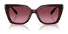 Coach CW201 HC8408U Sunglasses | Size 55 / Milky Buff №583914 / Brown Rose Gradient (2N 27%)