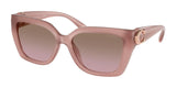 Coach CW201 HC8408U Sunglasses Milky Buff / Brown Rose Gradient