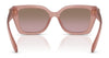 Coach CW201 HC8408U Sunglasses | Size 55 / Milky Buff №583914 / Brown Rose Gradient (2N 27%)