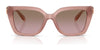 Coach CW201 HC8408U Sunglasses | Size 55 / Milky Buff №583914 / Brown Rose Gradient (2N 27%)