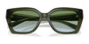 Coach CW201 HC8408U Sunglasses | Size 55 / Milky Buff №583914 / Brown Rose Gradient (2N 27%)