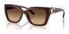 Coach CW195 HC8408U Sunglasses | Size 55 / Milky Hazelnut / Brown Gradient (3N 14.2%) №584174