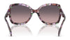 Coach CW225 HC8410U Sunglasses | Size 56 / Amethyst Pearl Tortoise / Smoke Purple Gradient (2N 21%) №584346